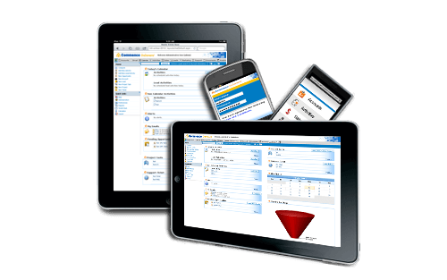 A picture of mobile Commence CRM