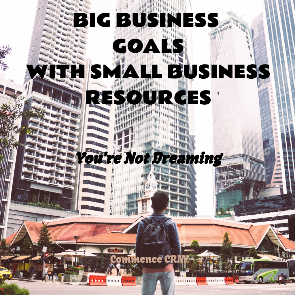 Big Business Goals with Small Business Resources? You're Not Dreaming. Commence CRM